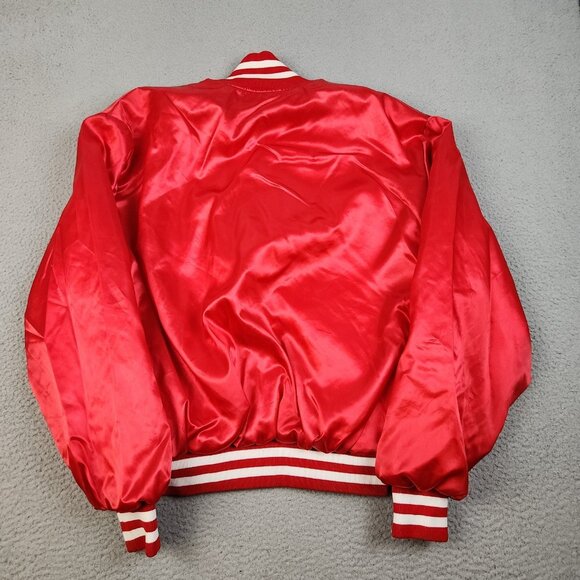 Vintage Satin Bomber Jacket Extra Large American Legion Aux Rockport IN Unit 254 - Picture 5 of 16